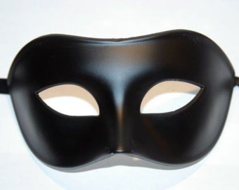 Masque de mascarade noir pour homme de qualité