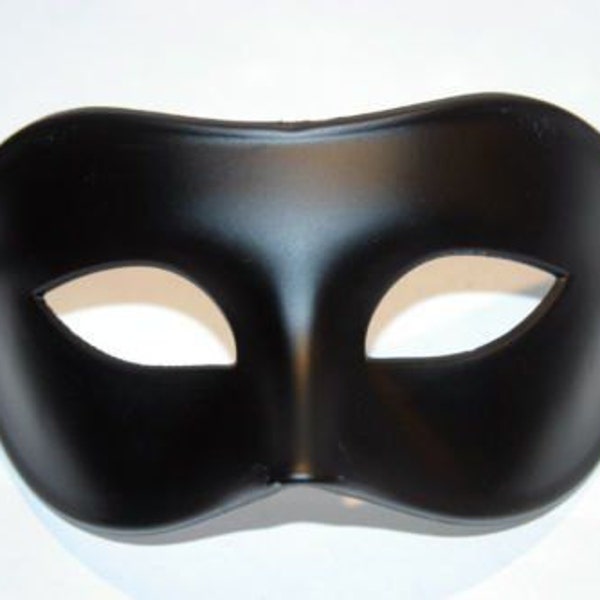 Herren Qualität Mitternacht Schwarz Venetianische Maskerade Maske