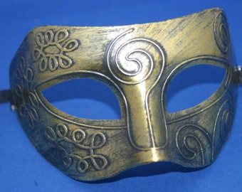 Gold Roman God Style Masquerade Mask for men