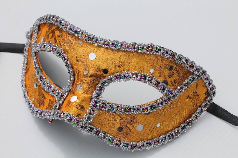 Gold and Silver Baroque Style Masquerade Mask