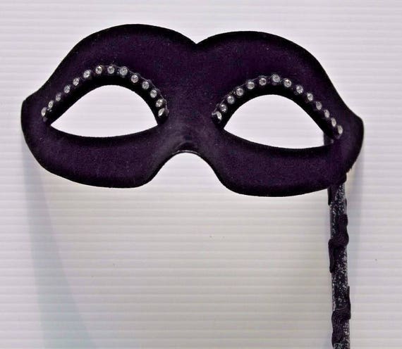 Black Velvet Mask on a Stick Black Velvet Mask on a Stick