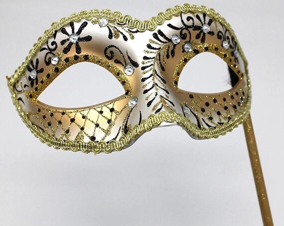 Black Velvet Hand-Held Masquerade Mask Black Velvet Hand-Held Masquerade Mask