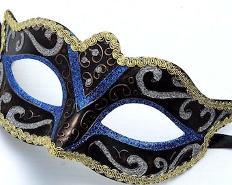 Maschera Veneziana In Metallo Per Donne | Carnevale E Feste Eleganti | Design Vintage Con Elastico - Foto 6