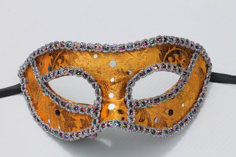Gold and Silver Baroque Style Masquerade Mask