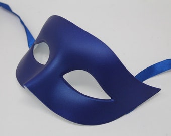 Blue Flick Masquerade Mask