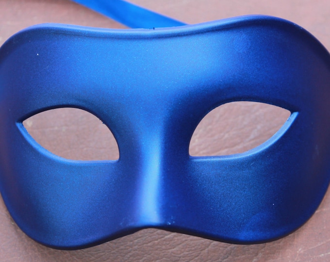 Blue Quality Mens Masquerade Mask