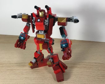 Iron Man's Enforcer II Mech - Escultura de Lego articulada
