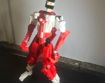 Omni-Man, beweegbare Lego-sculptuur