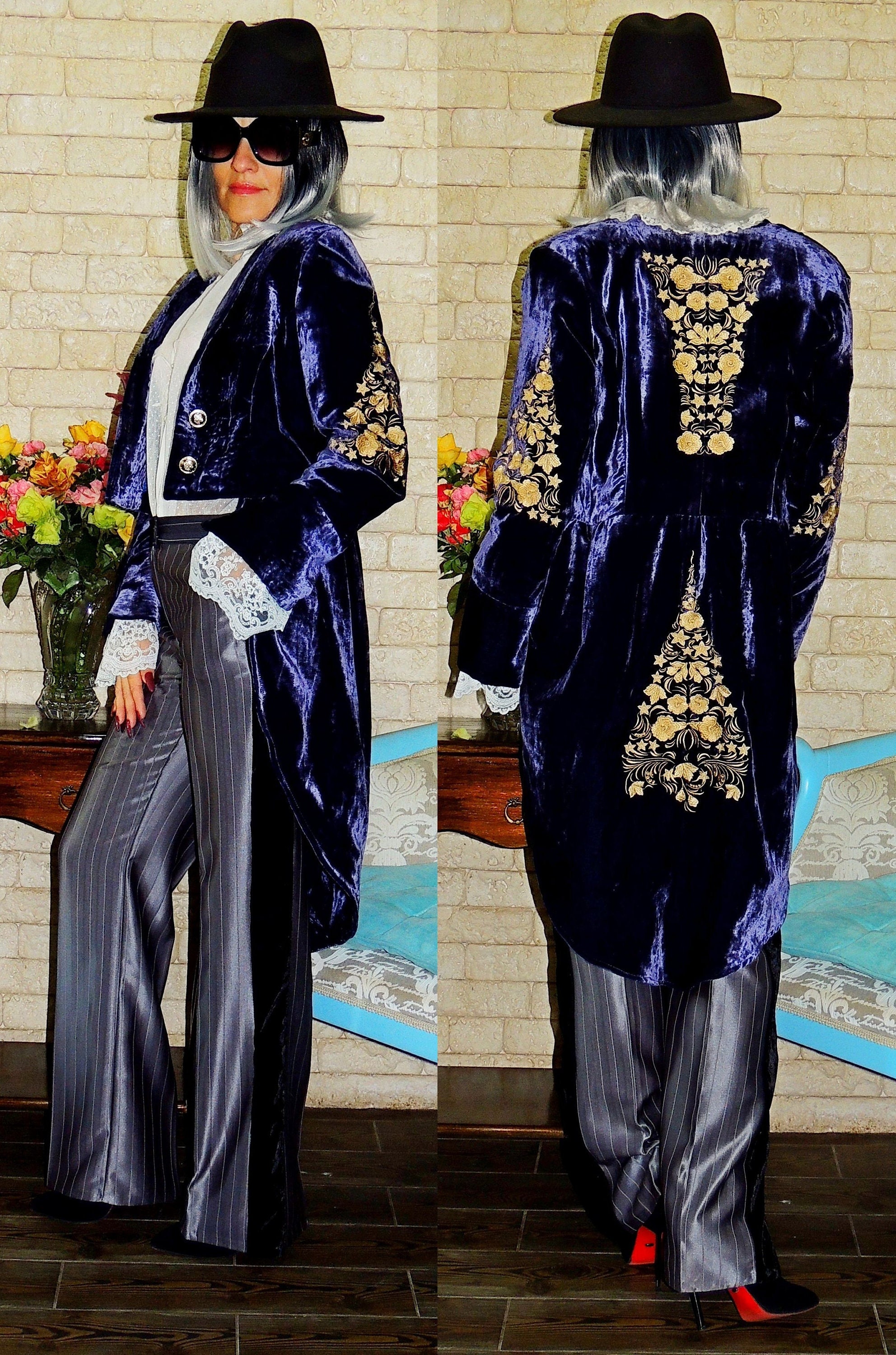 Purple Tailcoat Etsy Singapore