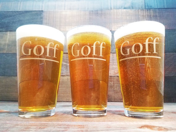 pilsner glass with solid brass bottom The brow dick tracy