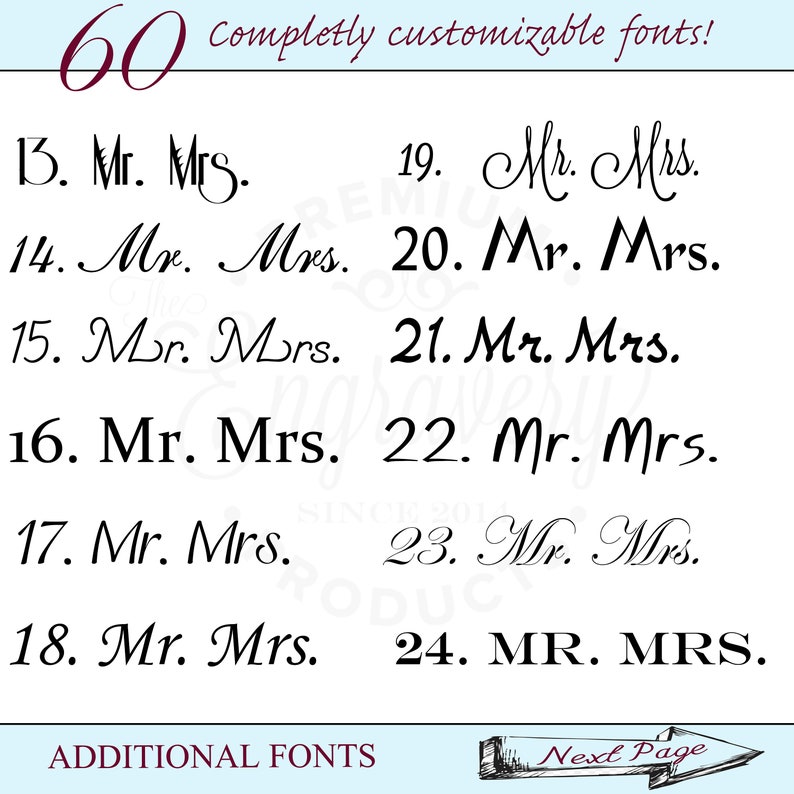 Mr. and Mrs. Beer Mugs, Beer Mugs Personalized, Engraved Glasses, Engraved Glass Mug, Wedding Beer Mugs, Gifts for the Couple Set of 2 image 3