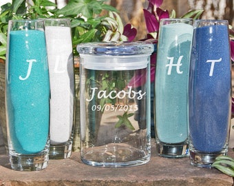 Custom Beach Wedding / Unity Sand Set / Personalized Wedding Sand Ceremony / Unity Candle Set / Destination Wedding / Large Family Set