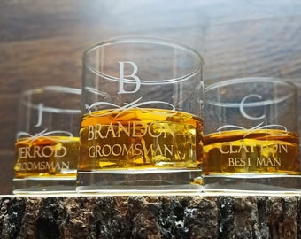 Personalized Whiskey Glasses, Groomsmen Gifts, Personalized Scotch Glass, Whiskey Glasses Engraved, Great Custom Gift Idea, Custom Glassware