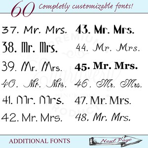 Mr. and Mrs. Beer Mugs, Beer Mugs Personalized, Engraved Glasses, Engraved Glass Mug, Wedding Beer Mugs, Gifts for the Couple Set of 2 image 5