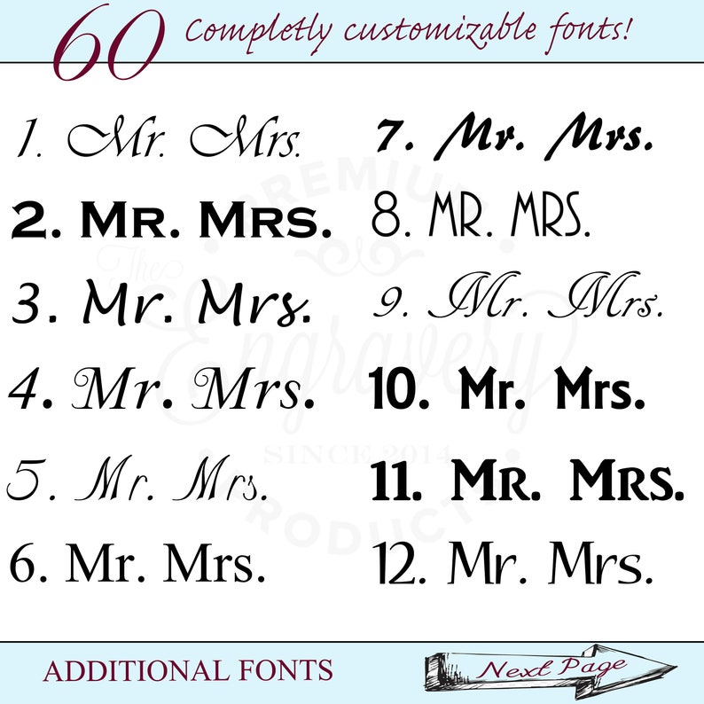 Mr. and Mrs. Beer Mugs, Beer Mugs Personalized, Engraved Glasses, Engraved Glass Mug, Wedding Beer Mugs, Gifts for the Couple Set of 2 image 2