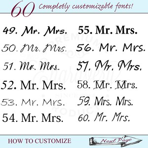 Mr. and Mrs. Beer Mugs, Beer Mugs Personalized, Engraved Glasses, Engraved Glass Mug, Wedding Beer Mugs, Gifts for the Couple Set of 2 image 6