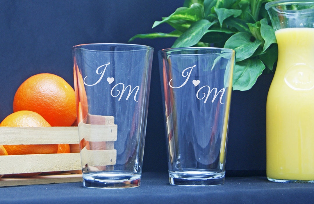 Personalized Beer Glasses Custom Beer Glass Monogram Etsy