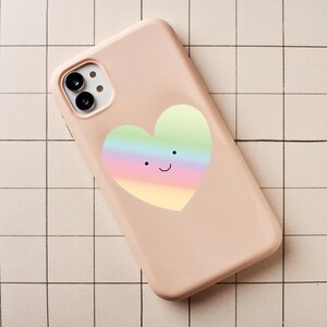 Pegatinas de corazones holográficas - Personaliza tu teléfono y computadora - Para amantes de los corazones