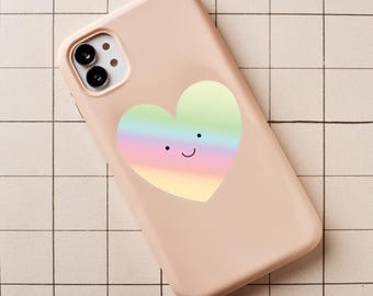 Holographic Heart Stickers - Personalize Your Phone & Computer - Heart Lover