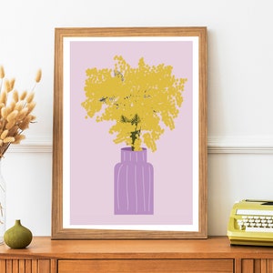 Póster de jarrón morado - Póster para sala de estar