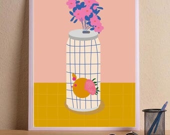 can flowers poster - flowers poster