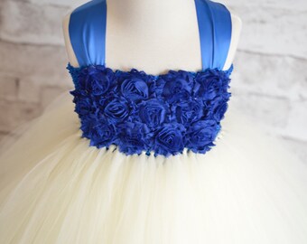 horizon blue flower girl dresses
