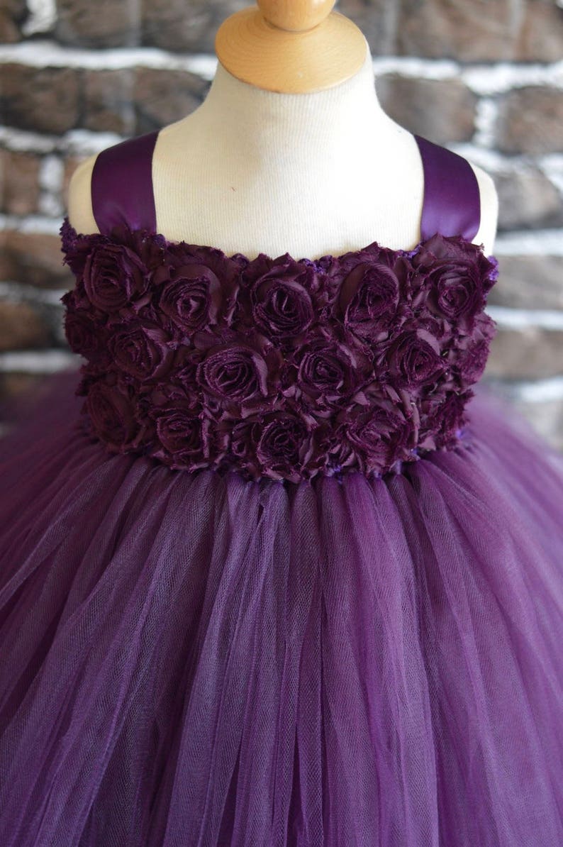 Eggplant Color Flower Girl Dress