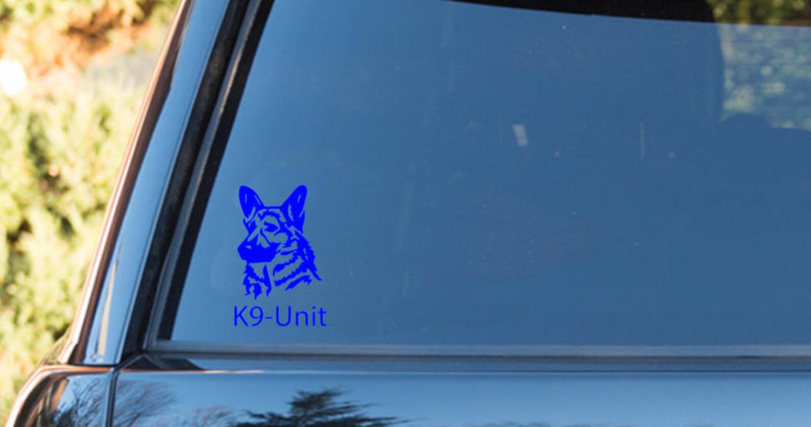 K9 Unit Car Decal Thin Blue Line Car Decal Thin Blue Line Etsy