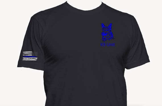 Distressed Police K9 Unit Shirt Graphic Tee Distressed Police K9 Unit Shirt Graphic Tee