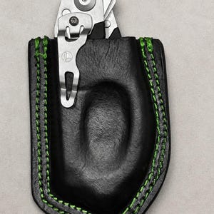 Custom Leather Shear Holster, Leatherman Raptor Shear Sheath, EMT Paramedic Gear, Trauma Shears Holder