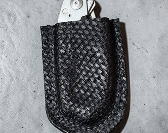 Custom Leather Shear Holster, Leatherman Raptor Shear Sheath, EMT Paramedic Gear, Trauma Shears Holder
