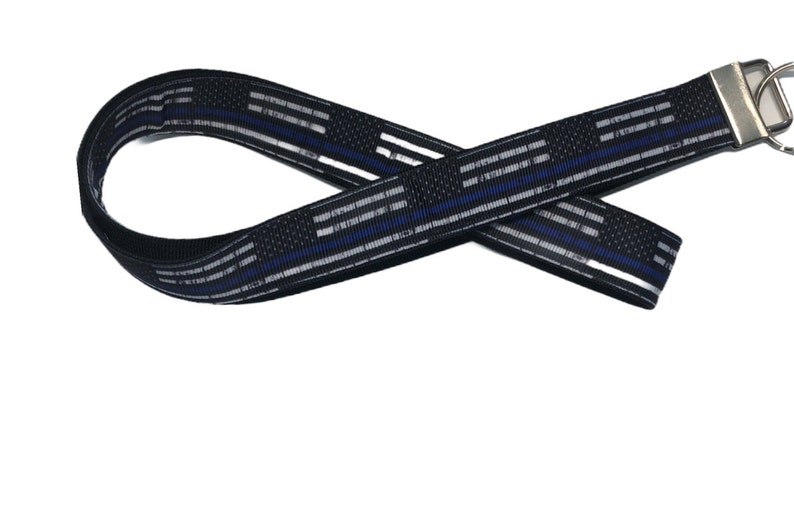 Lanyard Necklace ID holder Police Lanyard Thin blue line keychain