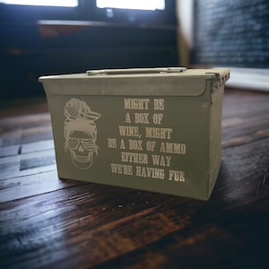 Personalized Ammo Can: Custom Engraved Steel Ammo Box