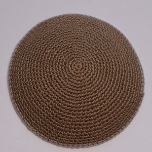 Fashion Kippah 10cm Jewish Kipa Hand Knitted Yamakah DMC Judaica crochet Yarmulkah Hanukkah Jewish cap from IsraelYamakah