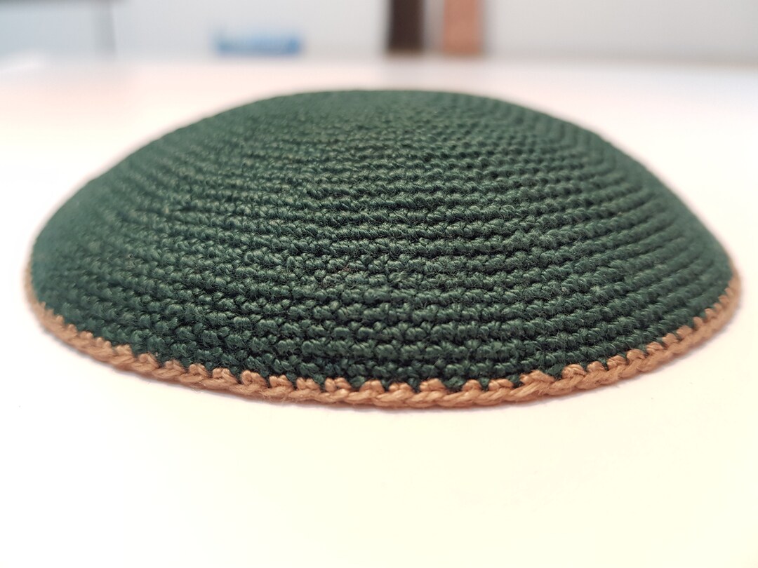 Kippah 9cm 11cm 12cm 16cm Jüdische Kipa Hand Knit Yamakah DMC Etsy.de