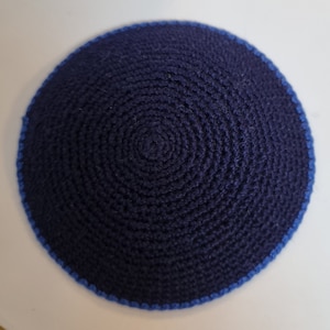 Fashion Kippah 9cm 10cm Jewish Kipa Hand Knitted Yamakah DMC Judaica crochet Yarmulkah Hanukkah Jewish cap from IsraelYamakah