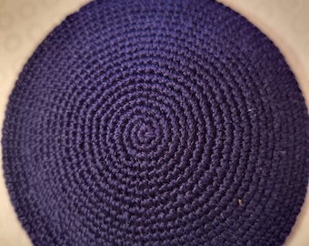 Kippah 9cm thin neat knitted Yamakah Kippot DMC thread Judaica crochet Yarmulkah JUIF כיפה ירושלים From Jerusalem Jewish Cap