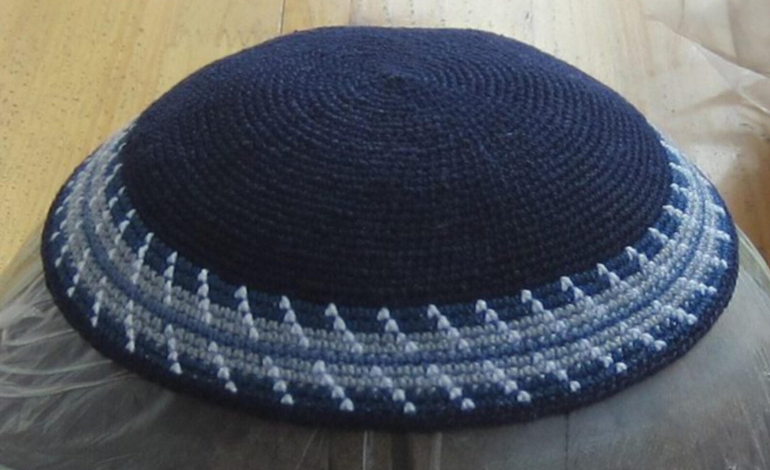 Kippah 15cm Jewish Hat Kipa Hand Knit Yamaka Kippot DMC Kippot Etsy