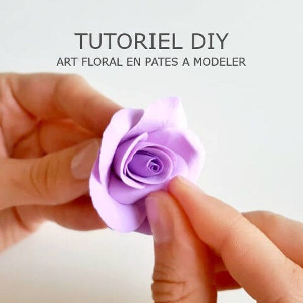 Tutoriel DIY - Rose classique en pâte à modeler autodursissante