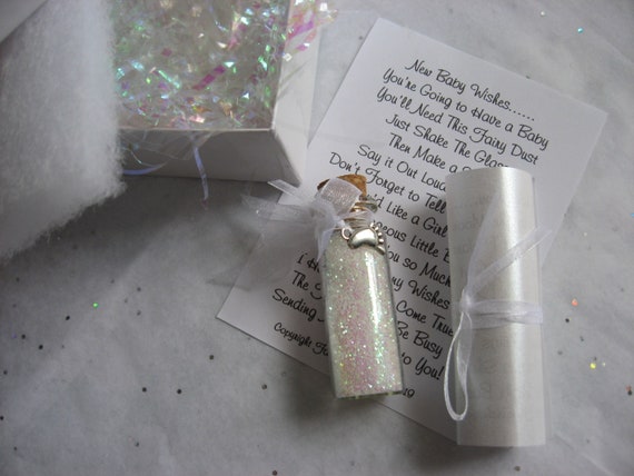 Silver Baby Wishes Glass Jar