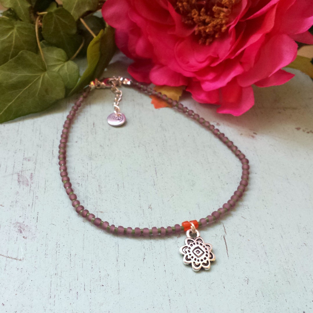 LE JARDIN BEAD FLOWER ANKLET main image 1