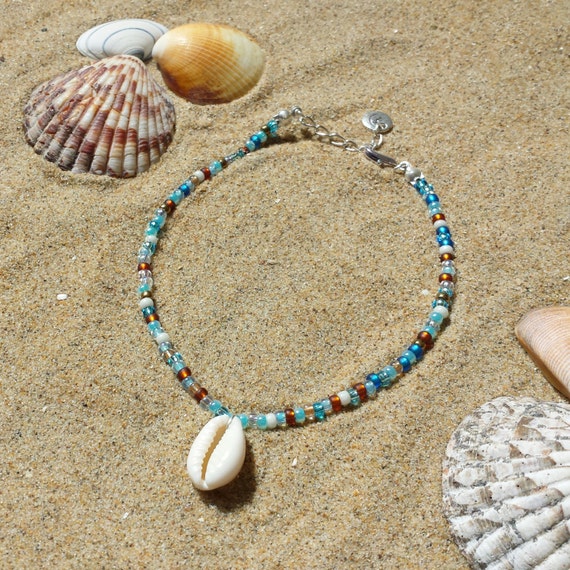 Braccialetti E Cavigliere Con Conchiglie E Perline Colorate, Stile Boho, Per Spiaggia E Feste