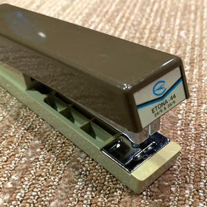 Mid Century ETONA-44 Desk Stapler Vintage Mod Design Office Supplies