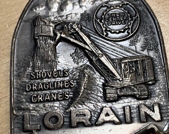Vintage Lorain Advertising Watch FOB Heavy Equipment Tractor Machinery Atlas Equipment Corp