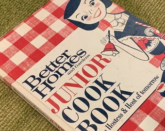 Vintage Better Homes and Gardens Junior Cook Book for the Hostess & Host of Tomorrow 1963 Cookbook