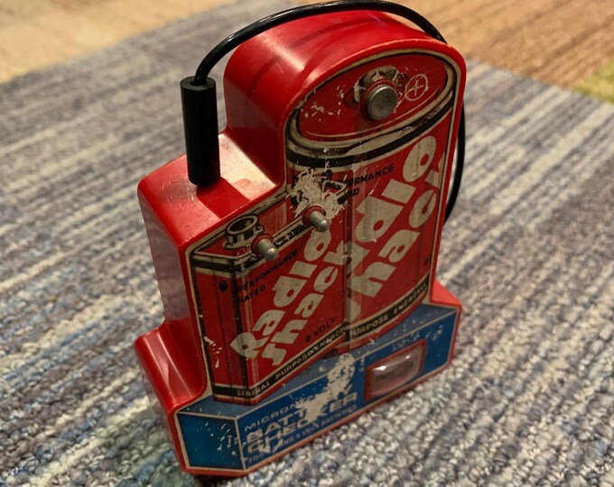 Vintage Radio Shack Battery Tester Novelty Advertising Etsy