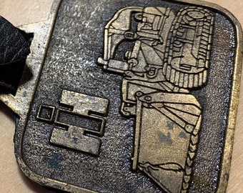 Vintage International Harvester Advertising Watch FOB Heavy Equipment Tractor Machinery with Original Leather Strap