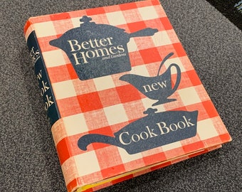 Vintage Better Homes and Gardens New Cook Book Binder Style 1962 Cookbook