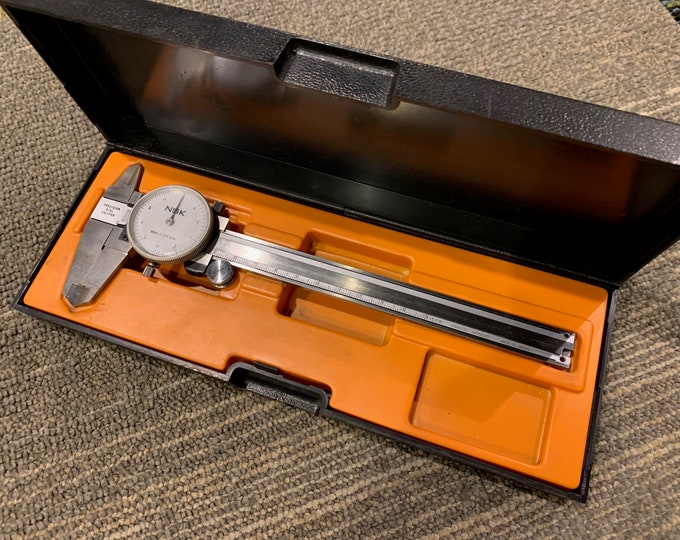 Vintage NSK Precision Dial Caliper Made in Japan Stainless Hardened