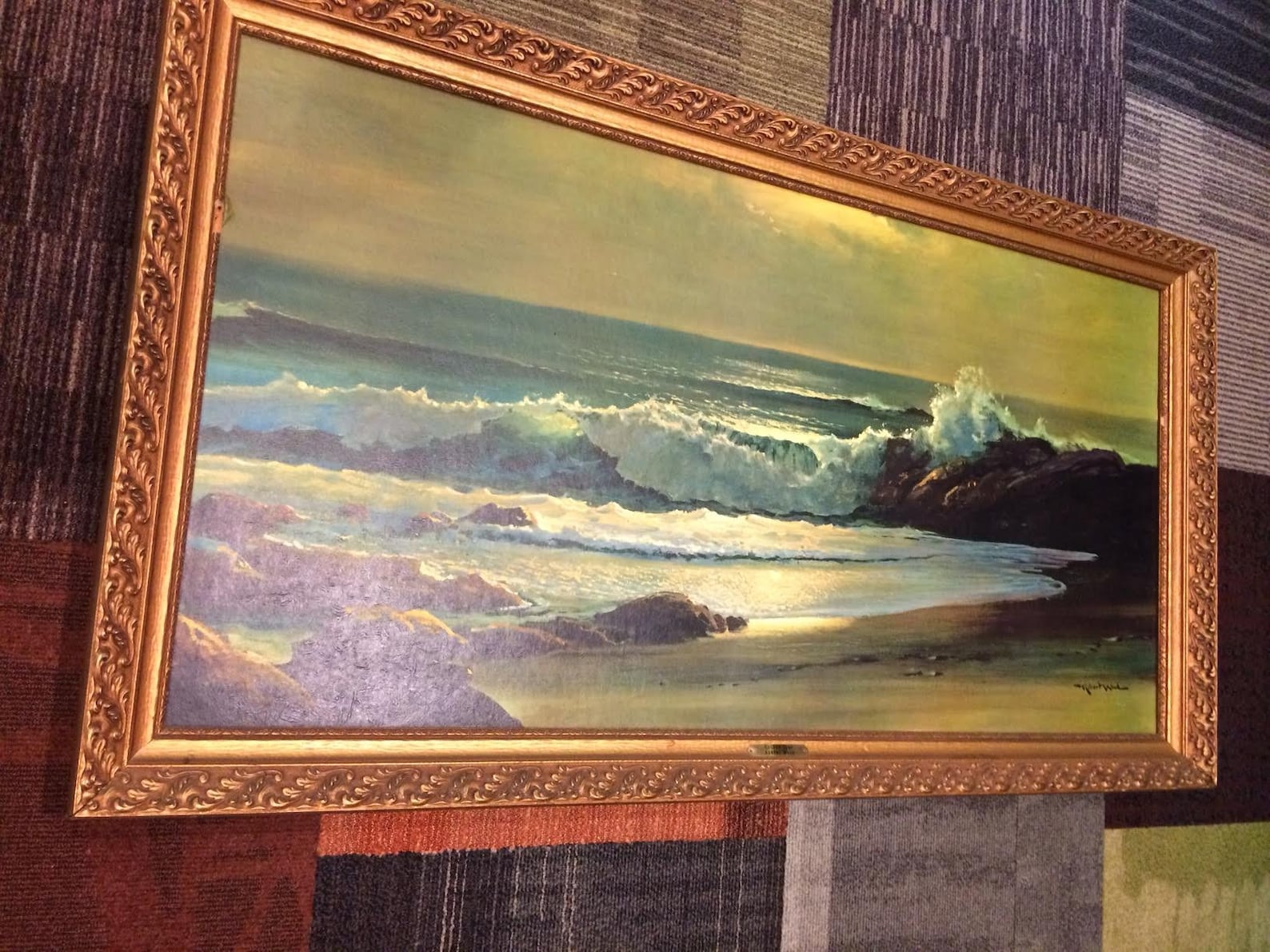 Vintage Robert Wood Golden Surf Windsor Art Products | Etsy